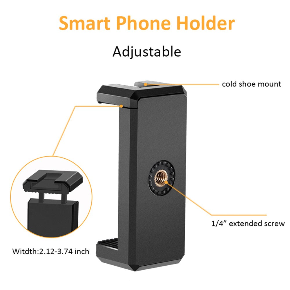 K-05LM Vlogging Kit with Microphone 36 LED Light Bluetooth-compatible Remote Smart Phone Holder Tripod