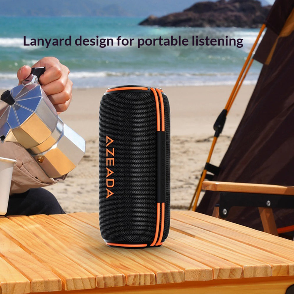 AZEADA AZ-S05 10W Portable Bluetooth-compatible Speaker RGB Lighting IPX6 Waterproof Subwoofer for Outdoor