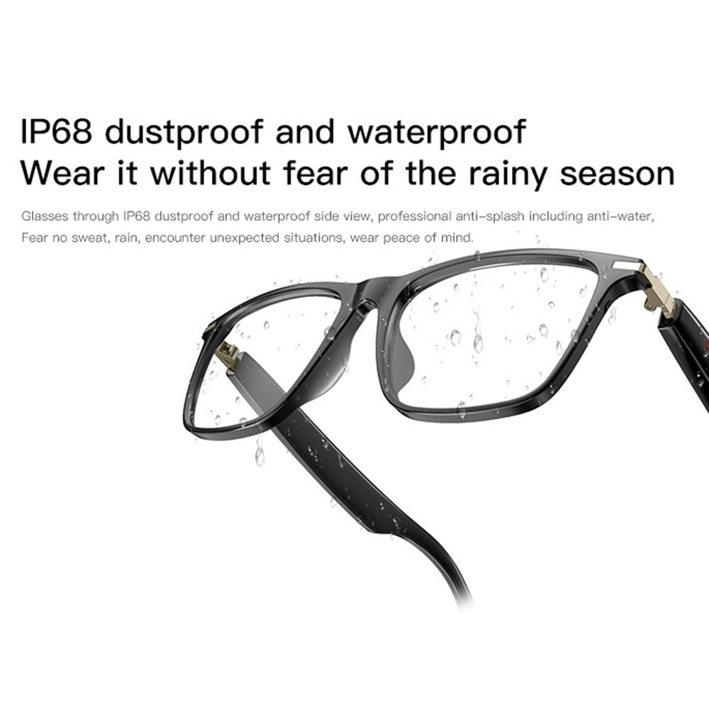 M01 Wireless Music Earphone Smart Eyeglasses IP68 Waterproof Bluetooth-Compatible Glasses Audio Eyewear