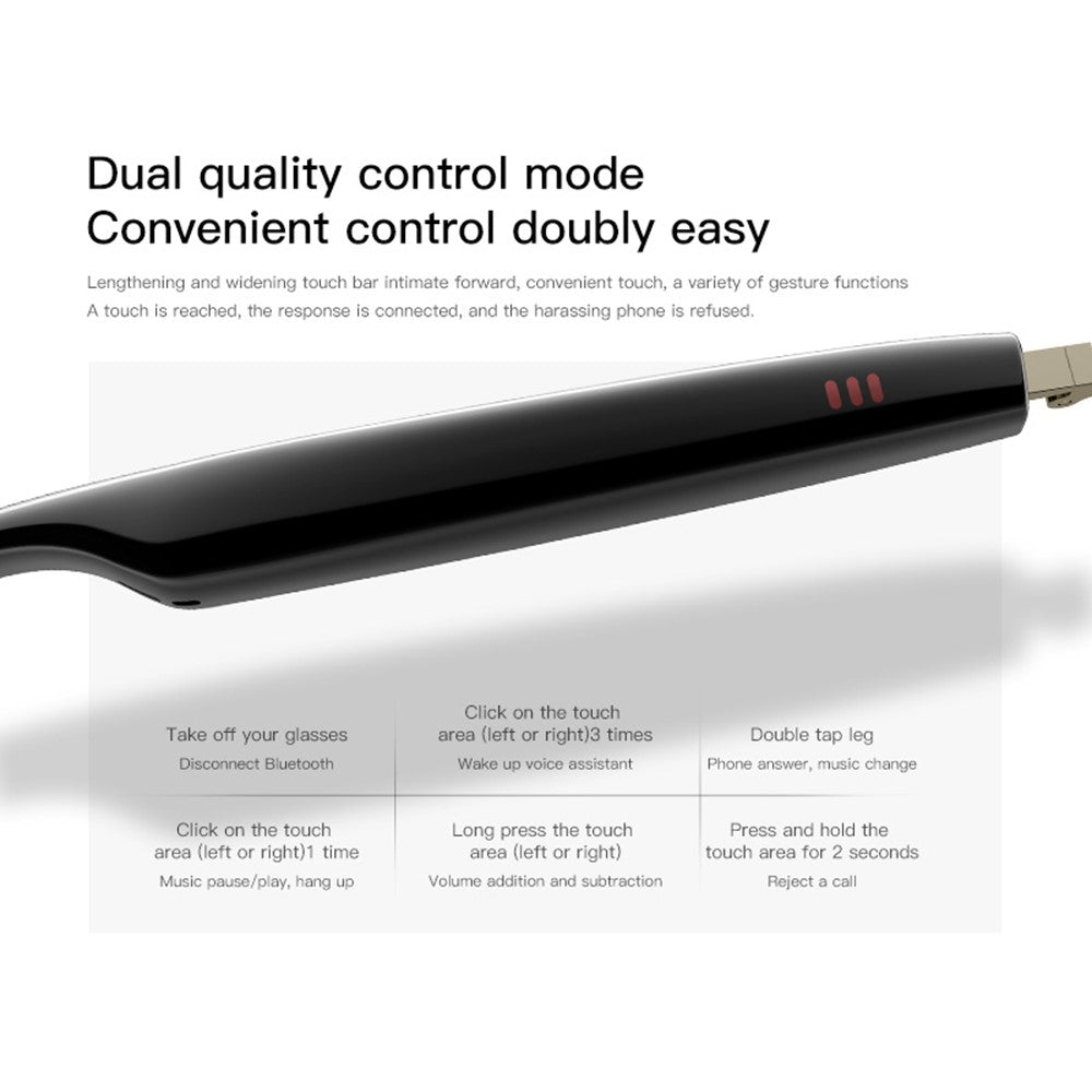 M01 Wireless Music Earphone Smart Eyeglasses IP68 Waterproof Bluetooth-Compatible Glasses Audio Eyewear