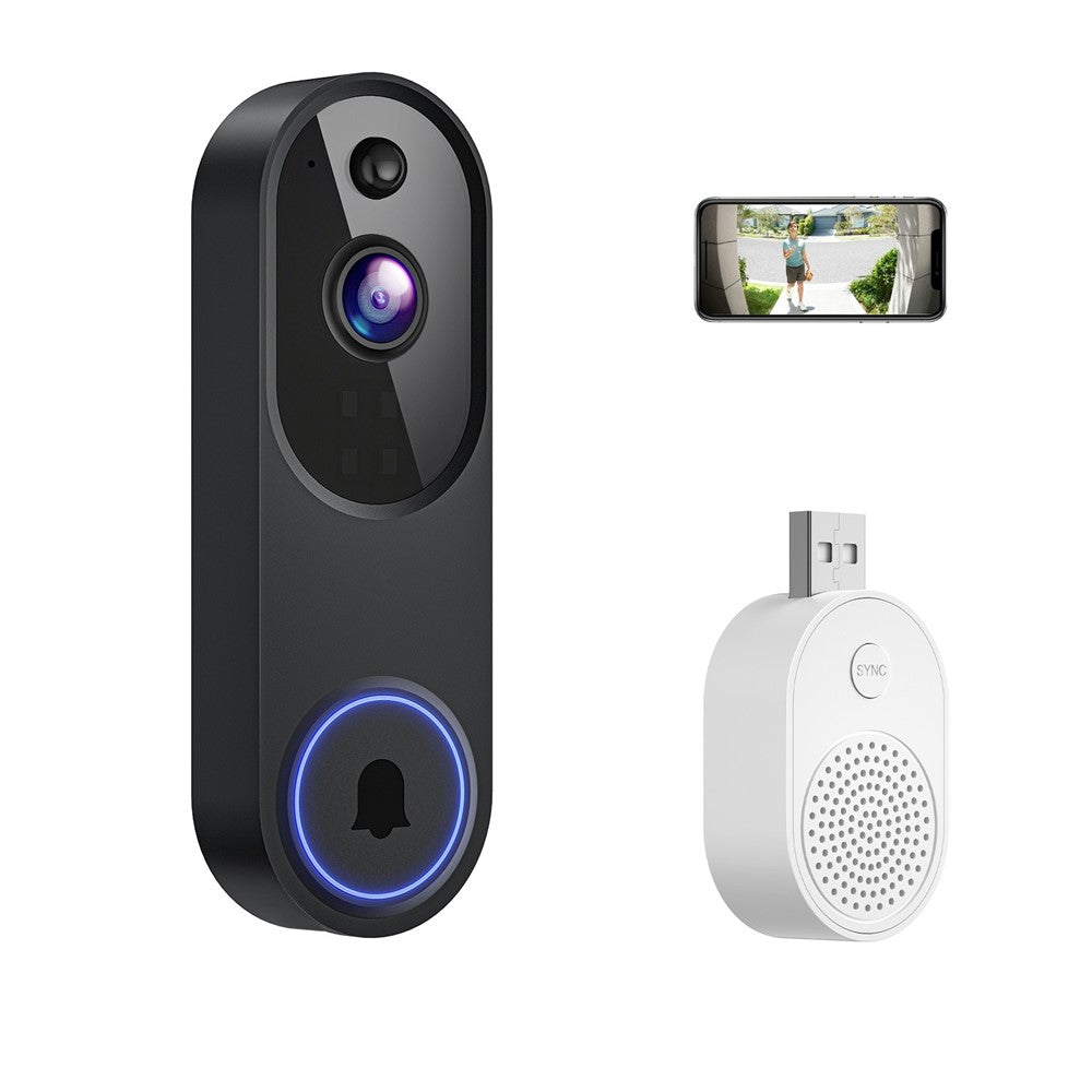 M52 HD Night Vision Wireless Smart Video Doorbell Two Way Audio PIR Motion Detection WiFi Door Bell
