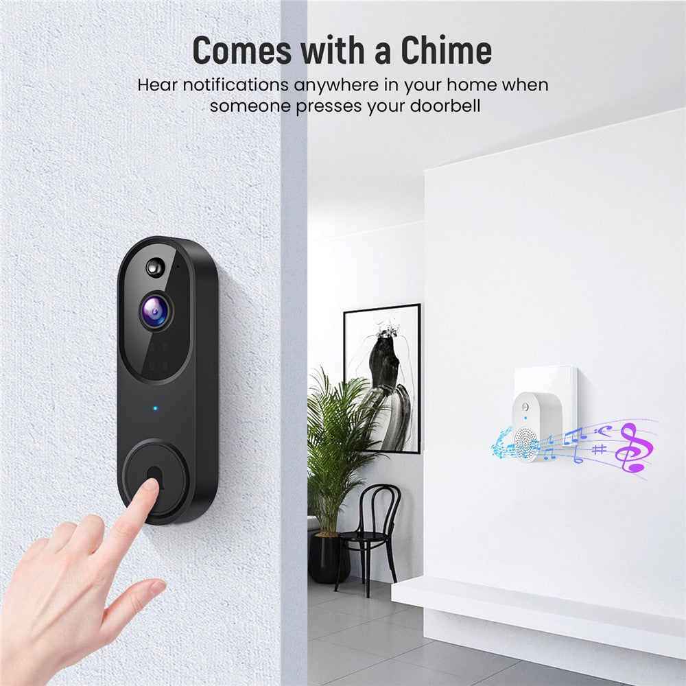 M52 HD Night Vision Wireless Smart Video Doorbell Two Way Audio PIR Motion Detection WiFi Door Bell
