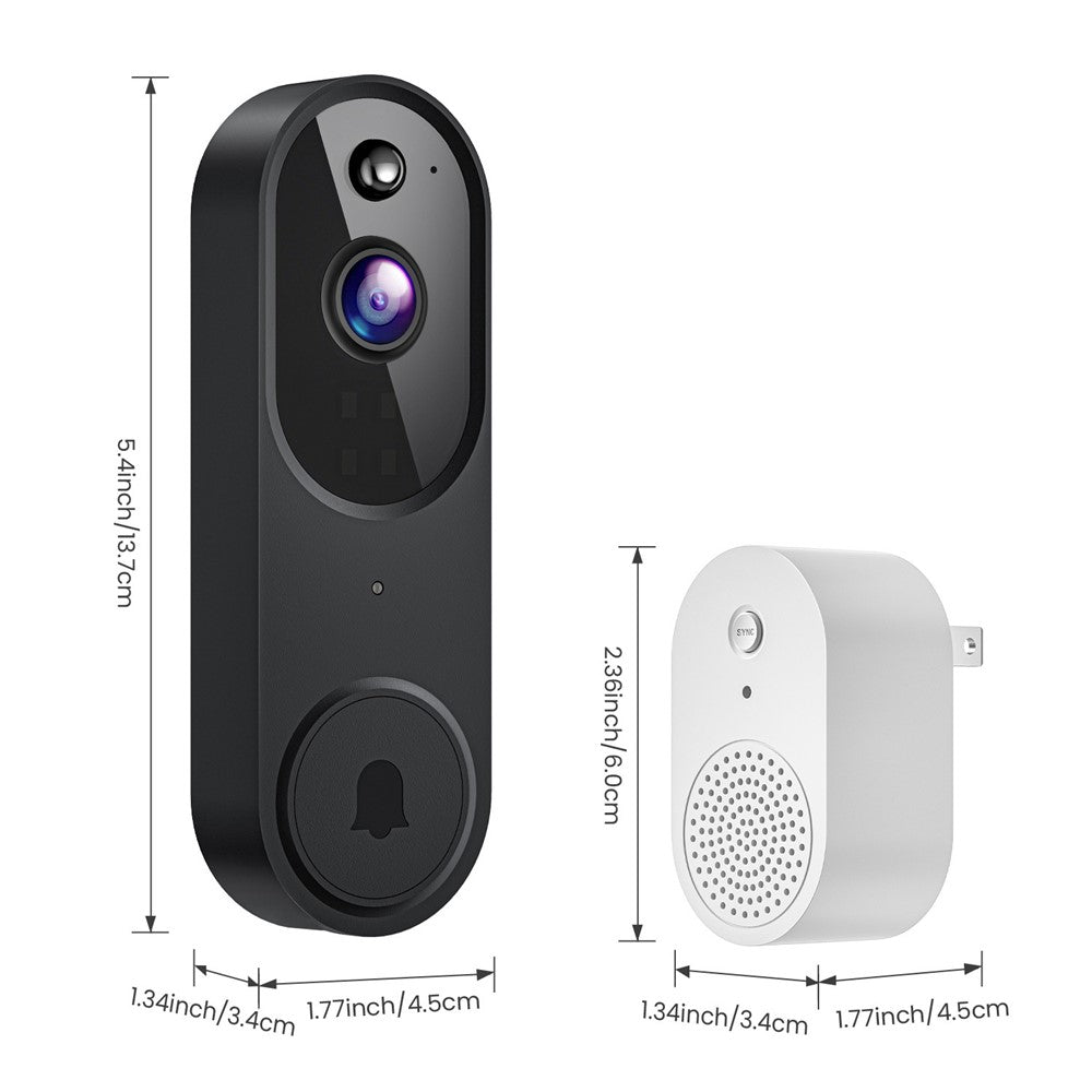 M52 HD Night Vision Wireless Smart Video Doorbell Two Way Audio PIR Motion Detection WiFi Door Bell