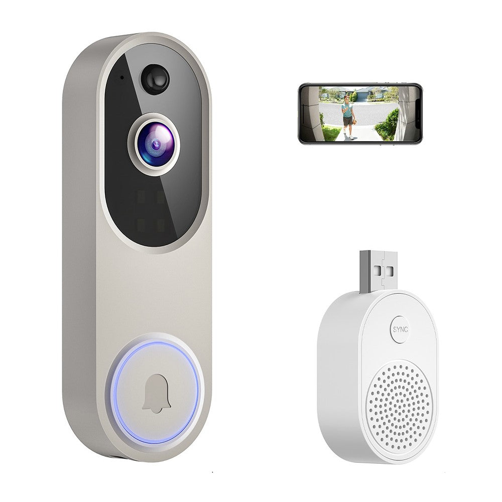 M52 HD Night Vision Wireless Smart Video Doorbell Two Way Audio PIR Motion Detection WiFi Door Bell