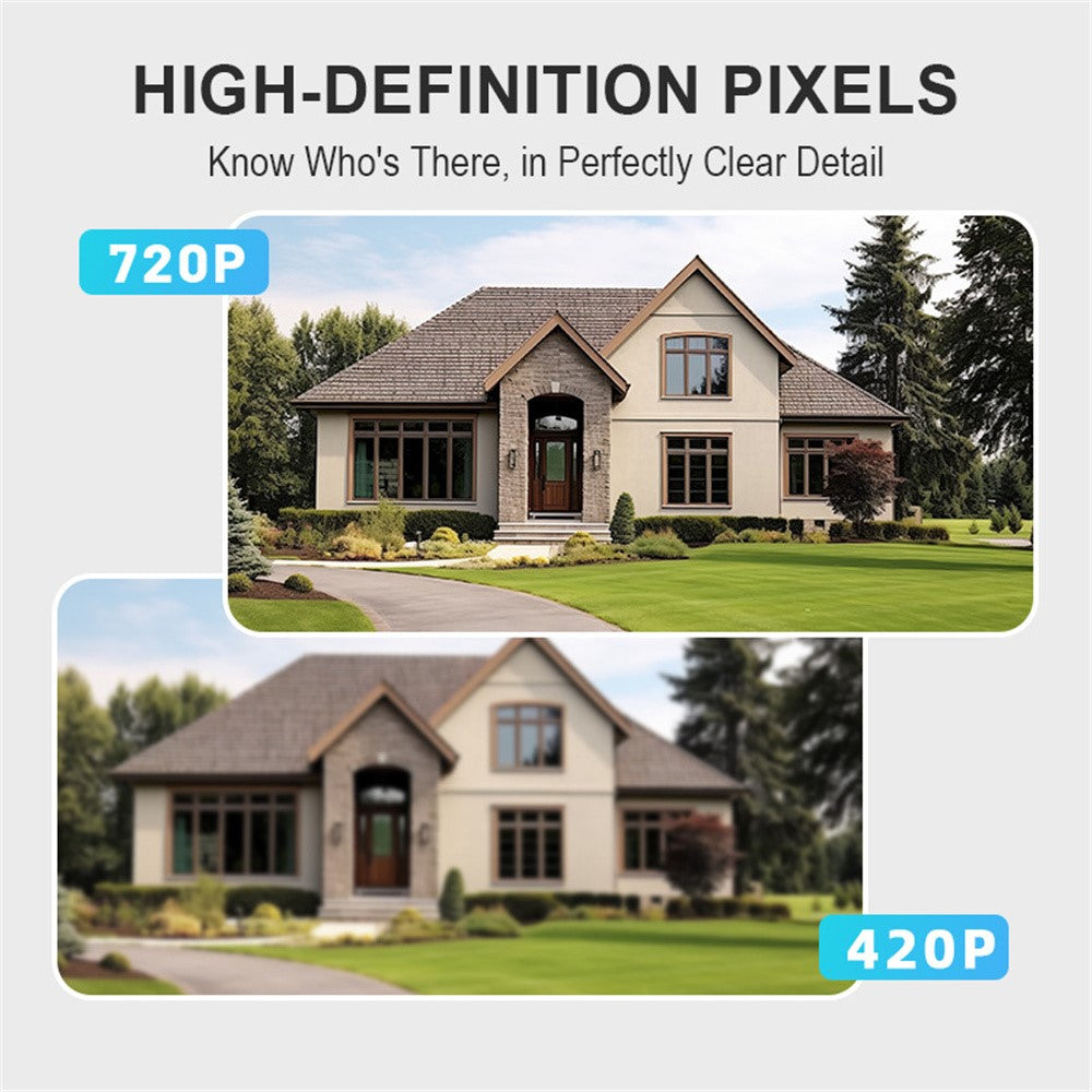 WF015D-013D PIR Motion Detection 720P HD Smart Video Doorbell Tuya APP Two Way Audio Wireless Doorbell Camera