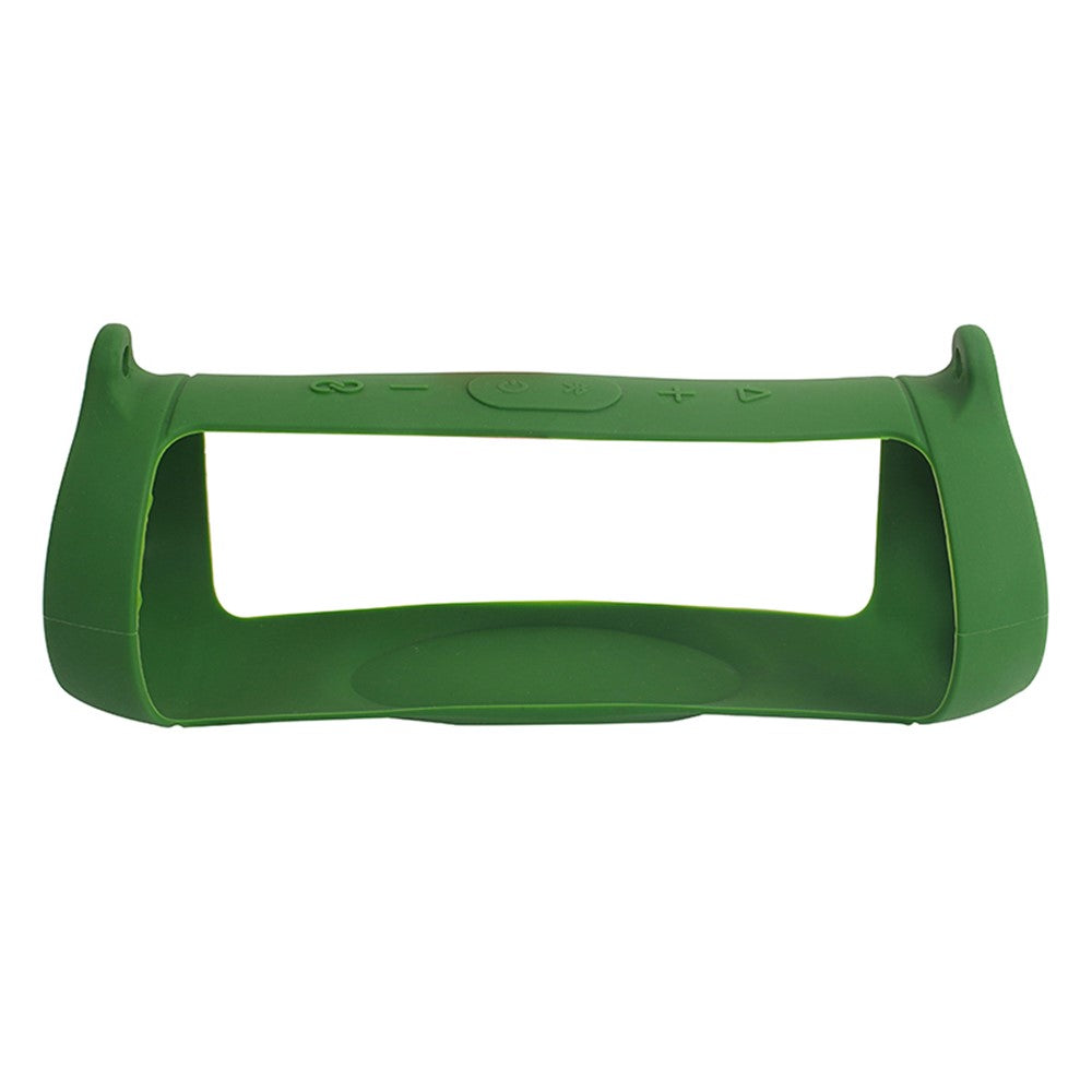 For JBL Charge 5 Silicone Carrying Case Bluetooth-compatible Speaker Anti-drop Protective Cover with Shoulder Strap and Carabiner