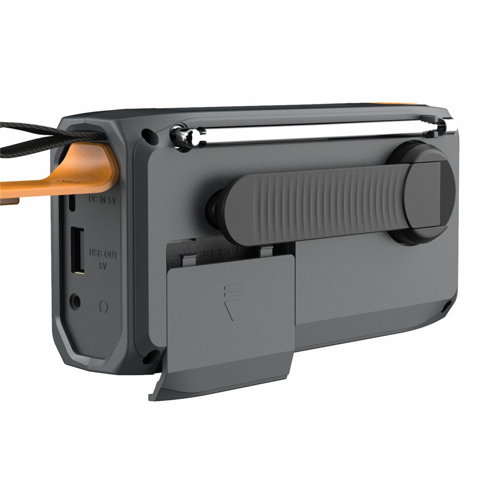 WR-6B Outdoor DAB Radio Speaker Power Bank Solar Powered Hand Crank Emergency Radio