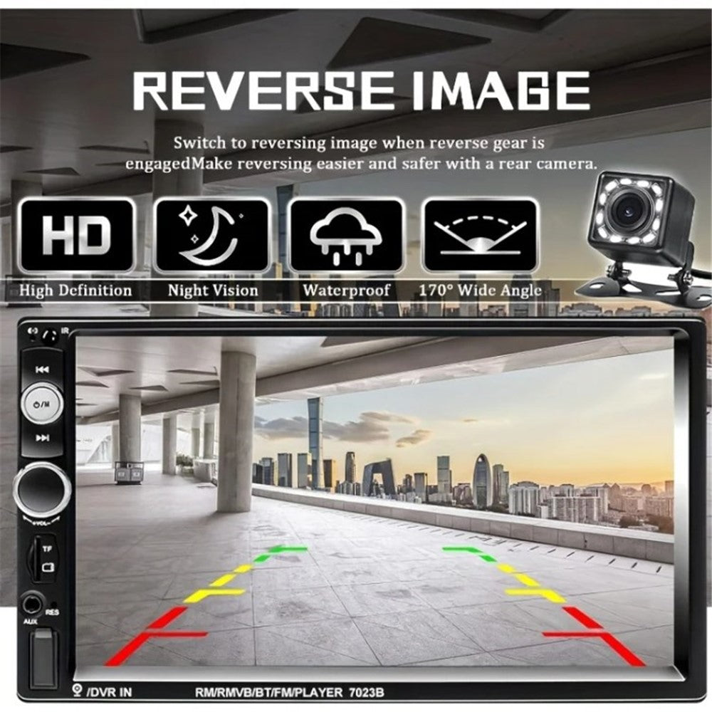 F7023C 2 Din 7 Inch Touch Screen Car Player FM Radio Bluetooth-compatible Stereo Auto MP5 Player