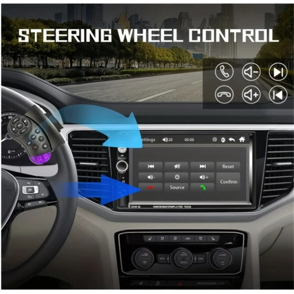 F7023C 2 Din 7 Inch Touch Screen Car Player FM Radio Bluetooth-compatible Stereo Auto MP5 Player