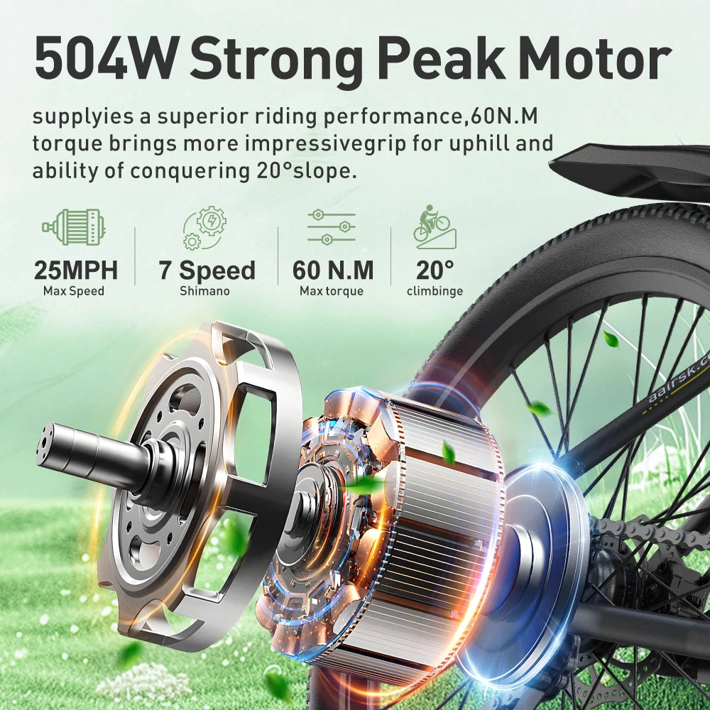 Aairsk US Electric Elektro Bike Ebike Electric Bike 24 26 Inch Ebike 400w 36v E-bike Ebike MTB Bike Electric Bicycle for Adults