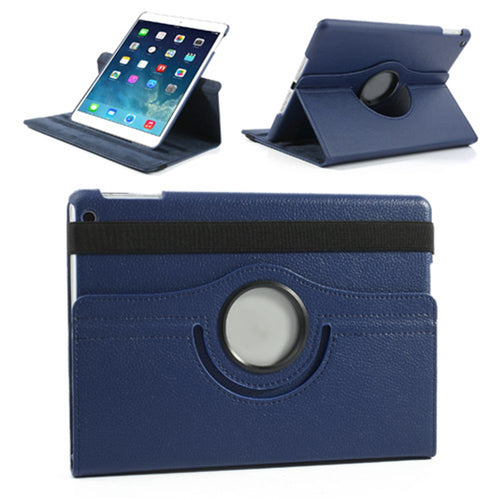 360 Degree Rotating Litchi Leather Folio Case for iPad Air (2013) Tablet Case Accessory