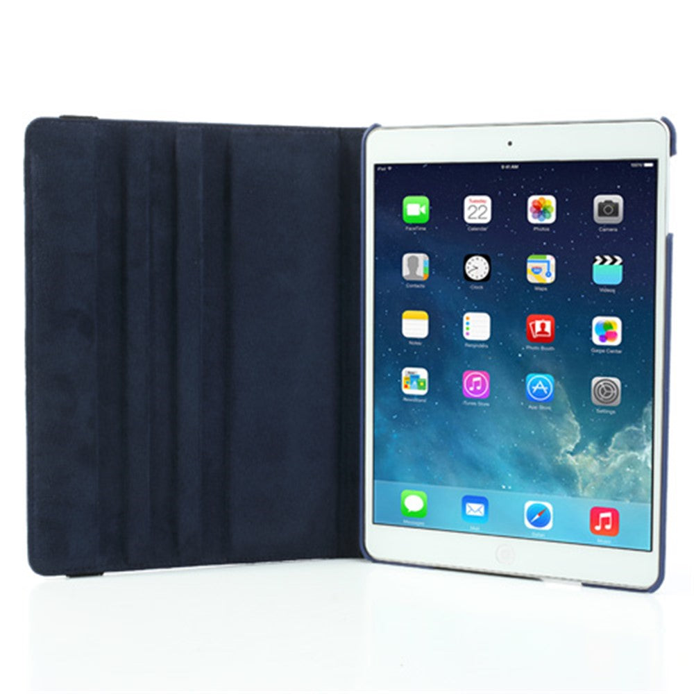 360 Degree Rotating Litchi Leather Folio Case for iPad Air (2013) Tablet Case Accessory
