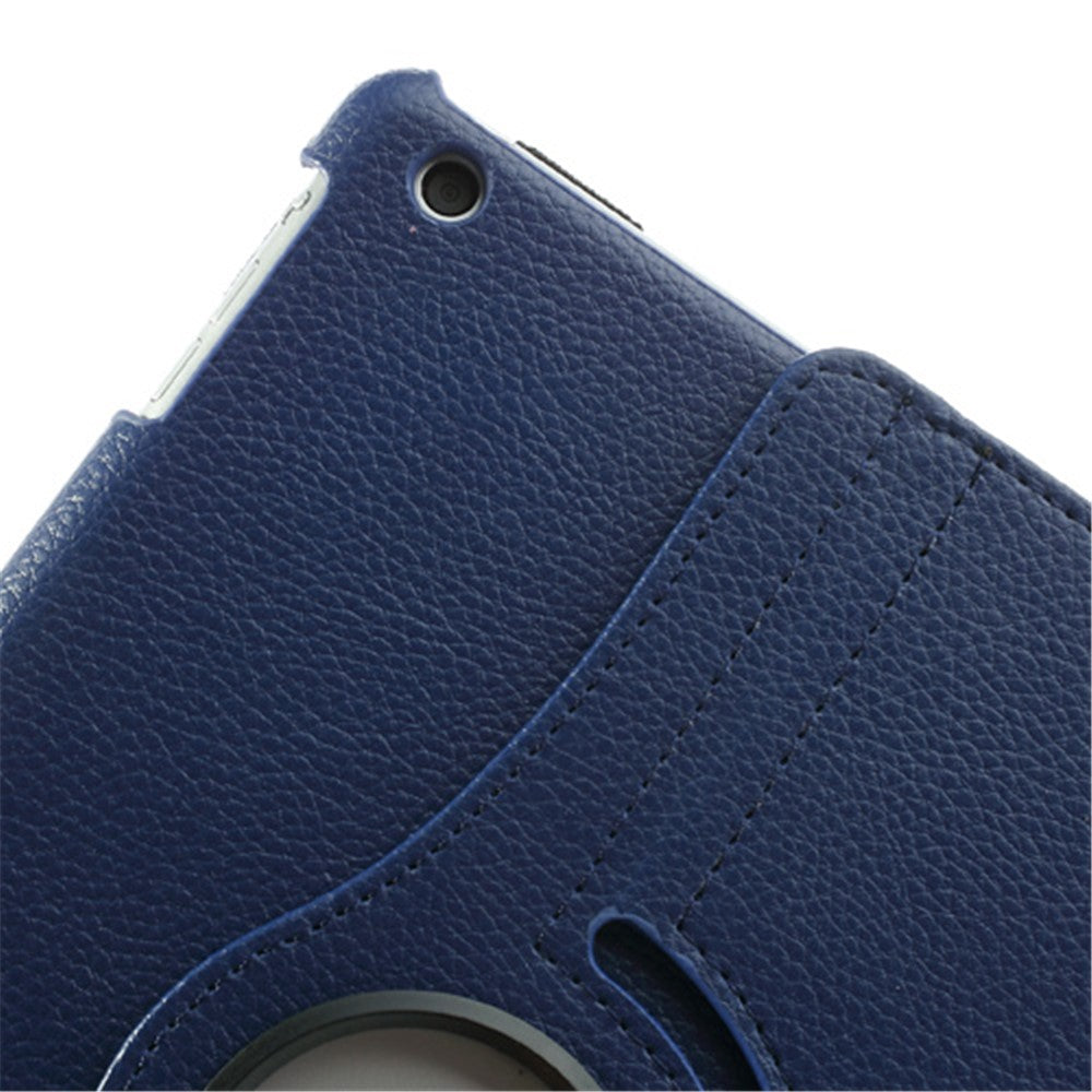 360 Degree Rotating Litchi Leather Folio Case for iPad Air (2013) Tablet Case Accessory