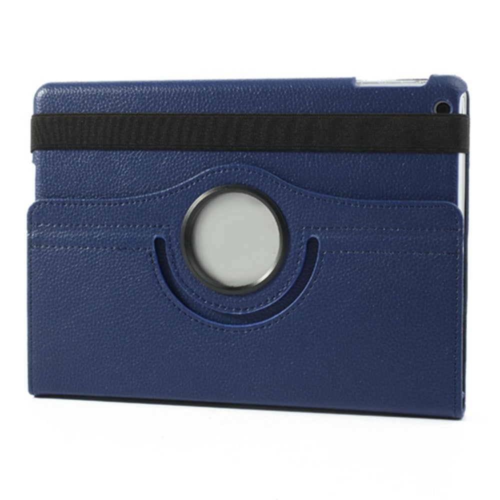 360 Degree Rotating Litchi Leather Folio Case for iPad Air (2013) Tablet Case Accessory