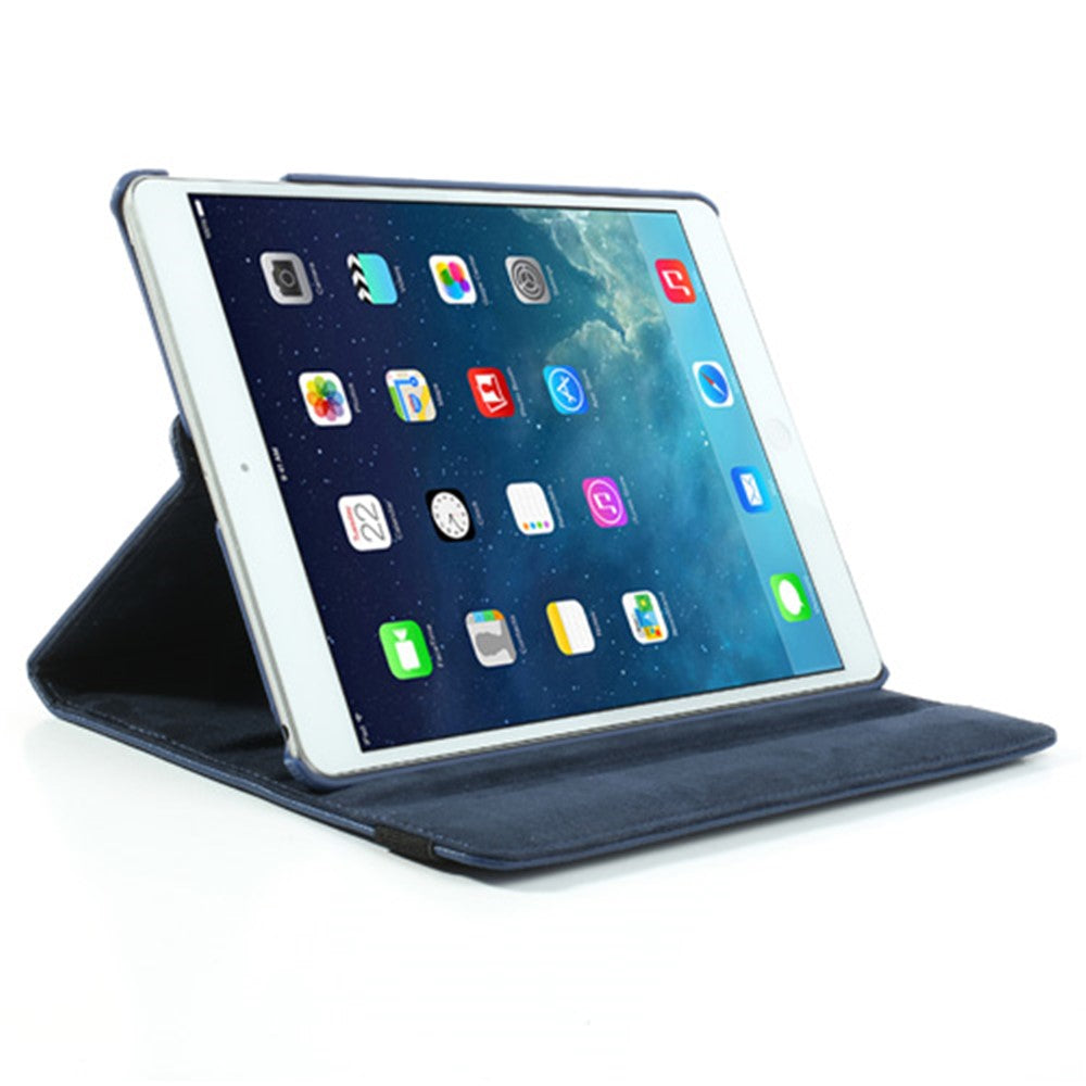 360 Degree Rotating Litchi Leather Folio Case for iPad Air (2013) Tablet Case Accessory