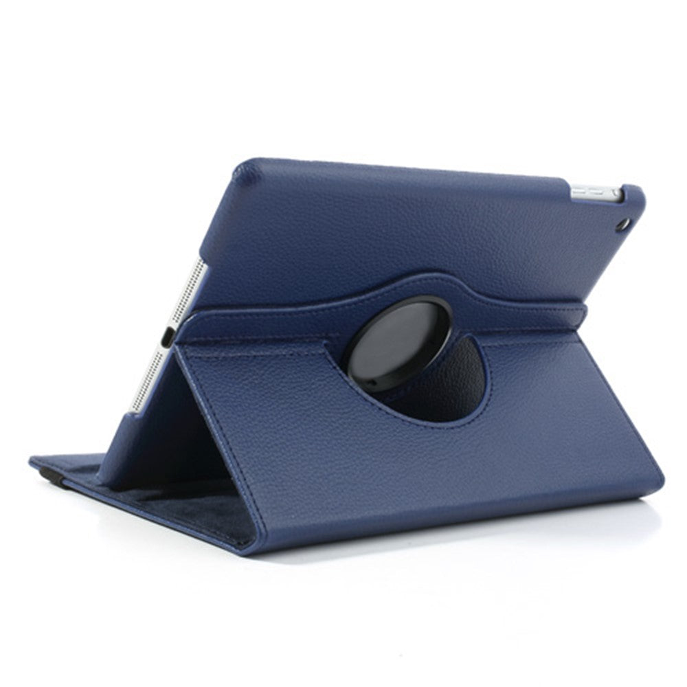 360 Degree Rotating Litchi Leather Folio Case for iPad Air (2013) Tablet Case Accessory