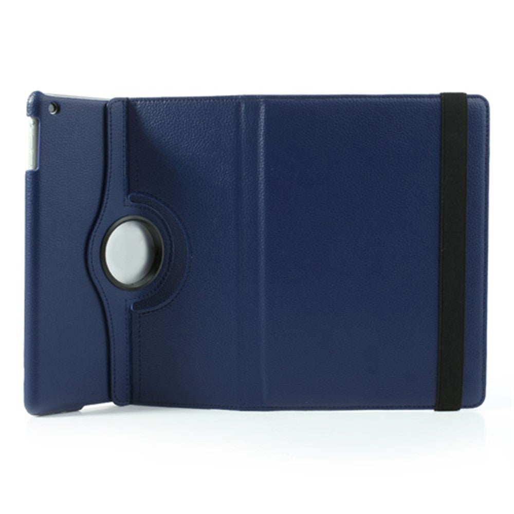 360 Degree Rotating Litchi Leather Folio Case for iPad Air (2013) Tablet Case Accessory