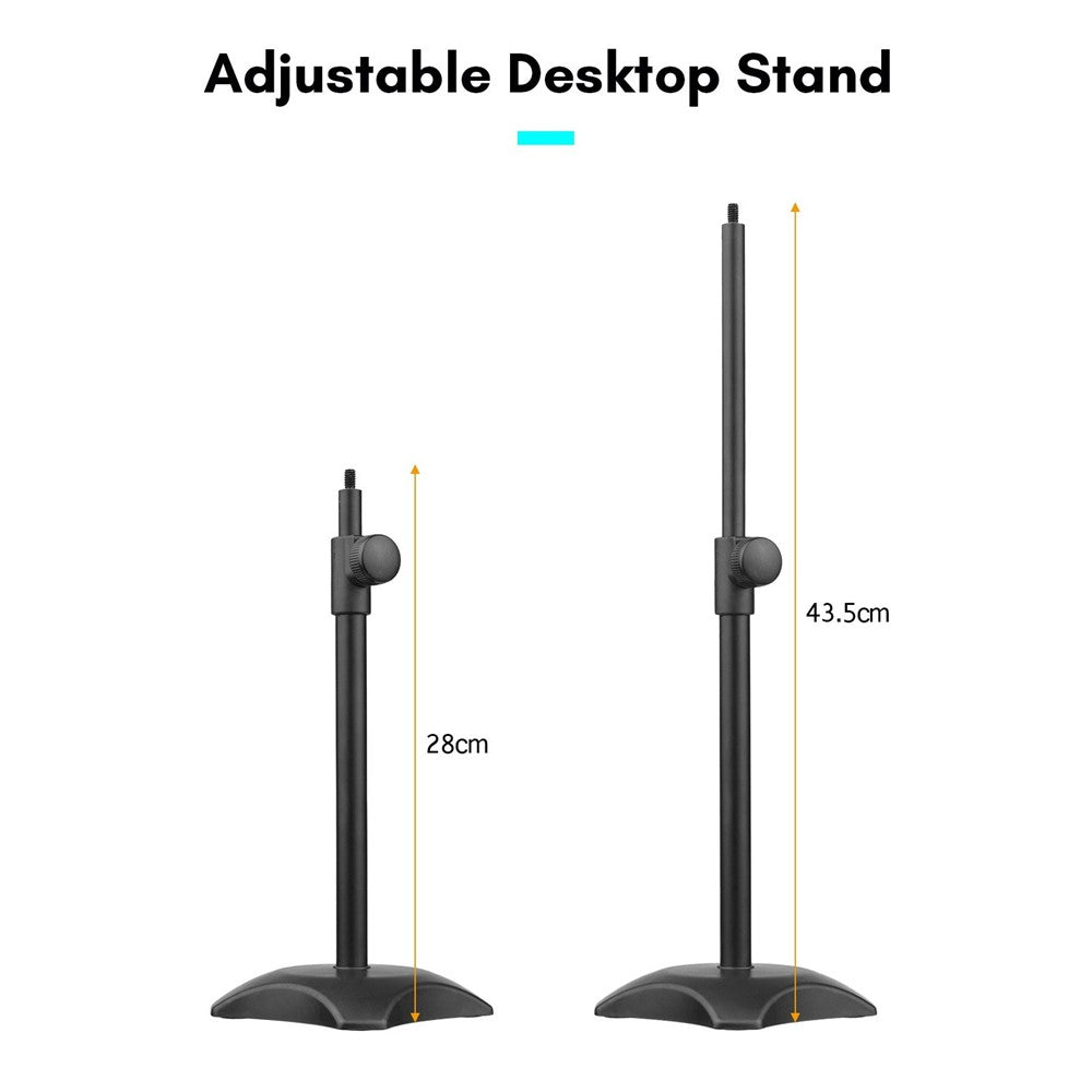 Tabletop Photography LED Lighting Kit with Durable 150W Light Bulb Dimmable 3200K-5500K + E27 Lamp Socket + Desktop Stand + Remote Control for Home Studio Photography